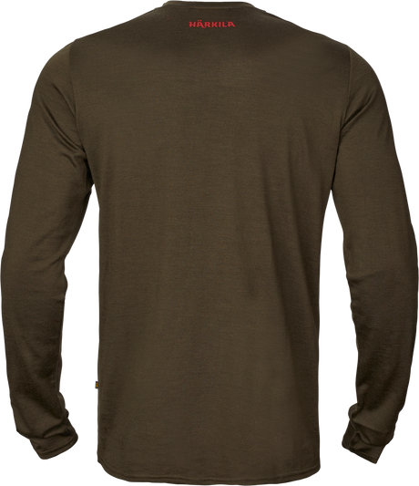Härkila Game L/S T-Shirt - Willow green moose