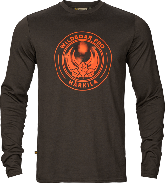 Härkila Game L/S T-Shirt - Shadow brown wildboar