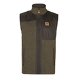 Härkila Kalix fleece vest - Willow green/Shadow brown - Härkila