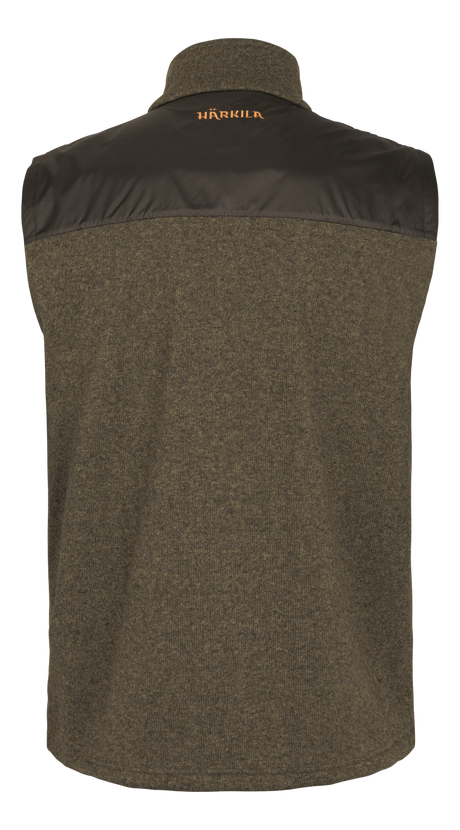 Härkila Kalix fleece vest - Willow green/Shadow brown - Härkila