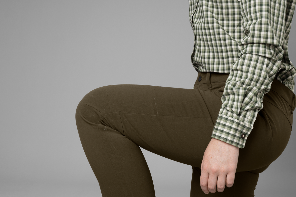 Retrieve Light bukser Women Dark warm olive - Härkila