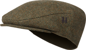 Kenmore Cl. Flat Cap - Forest green/Herringbone