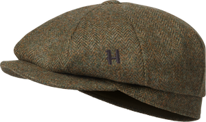Kenmore Cl. Baker Boy Cap - Forest green/Herringbone