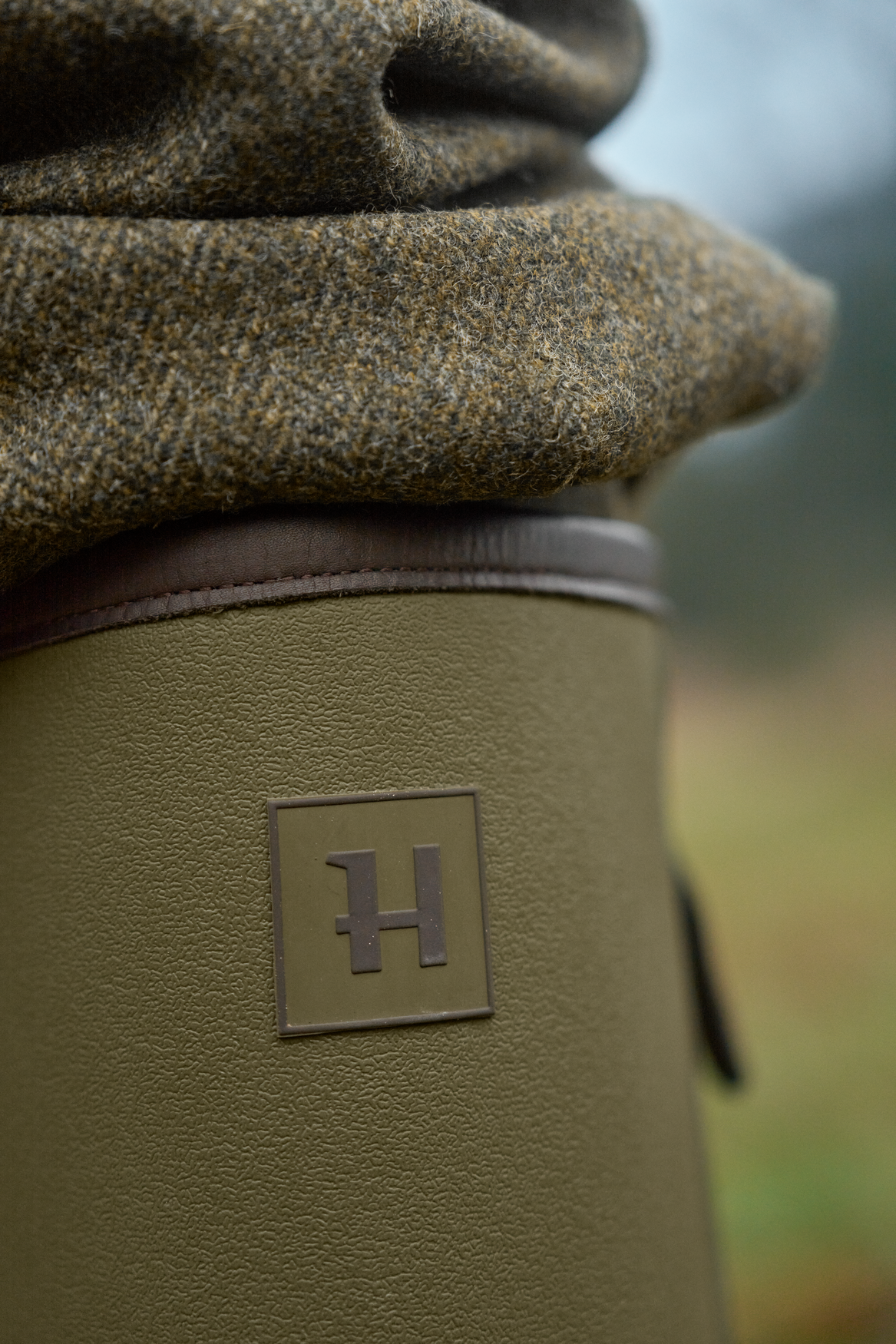 Forester Zip Gummistøvle - Dark olive