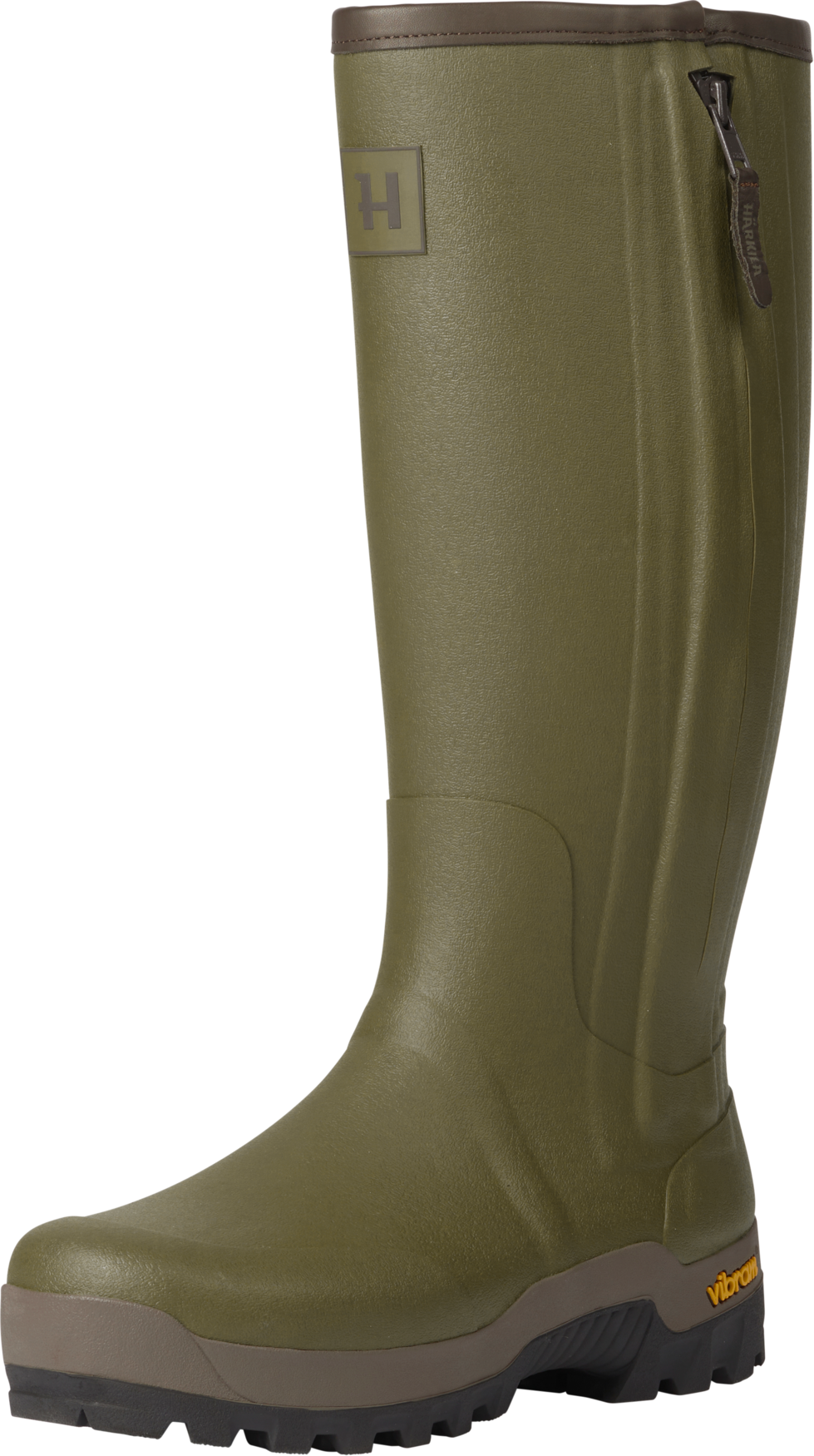 Forester Zip Gummistøvle - Dark olive