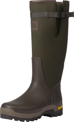 Forester Textile Gummistøvle - Willow green/Deep brown