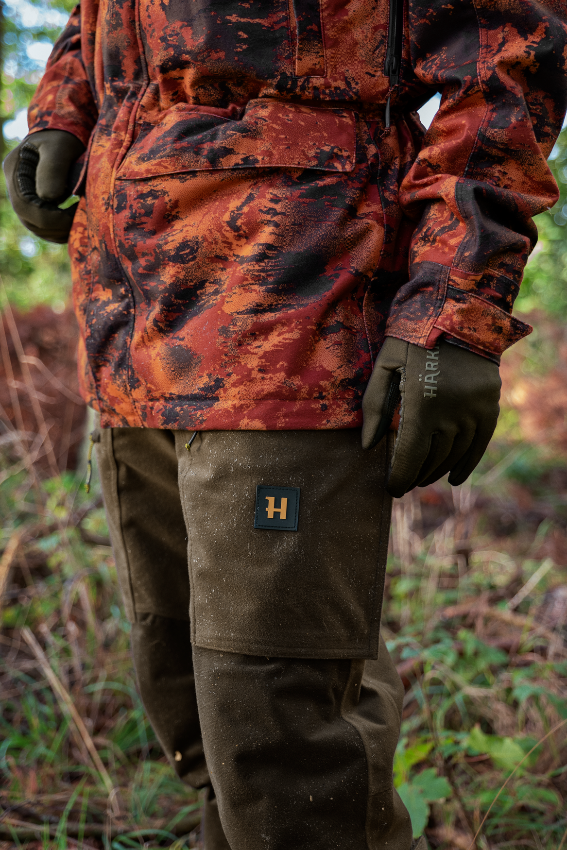 Forest Hunter GTX camo lang jakke - AXIS MSP®Autumn orange  - Härkila