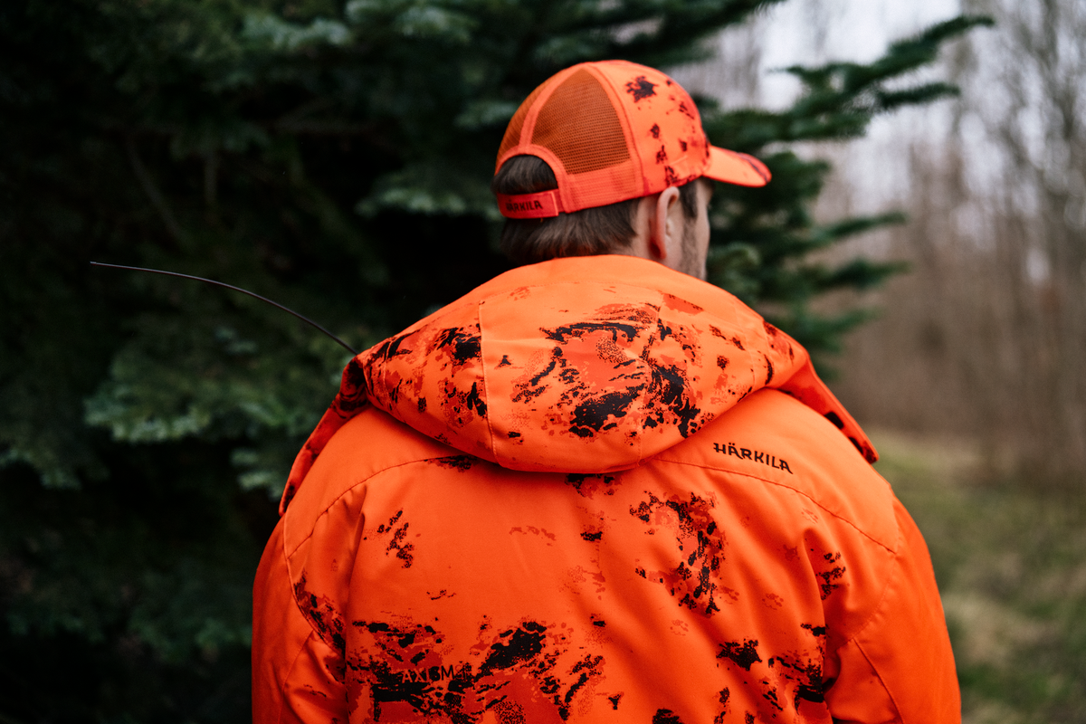 Wildboar Pro Blaze camo HWS isoleret jakke - AXIS MSP®CE orange - Härkila