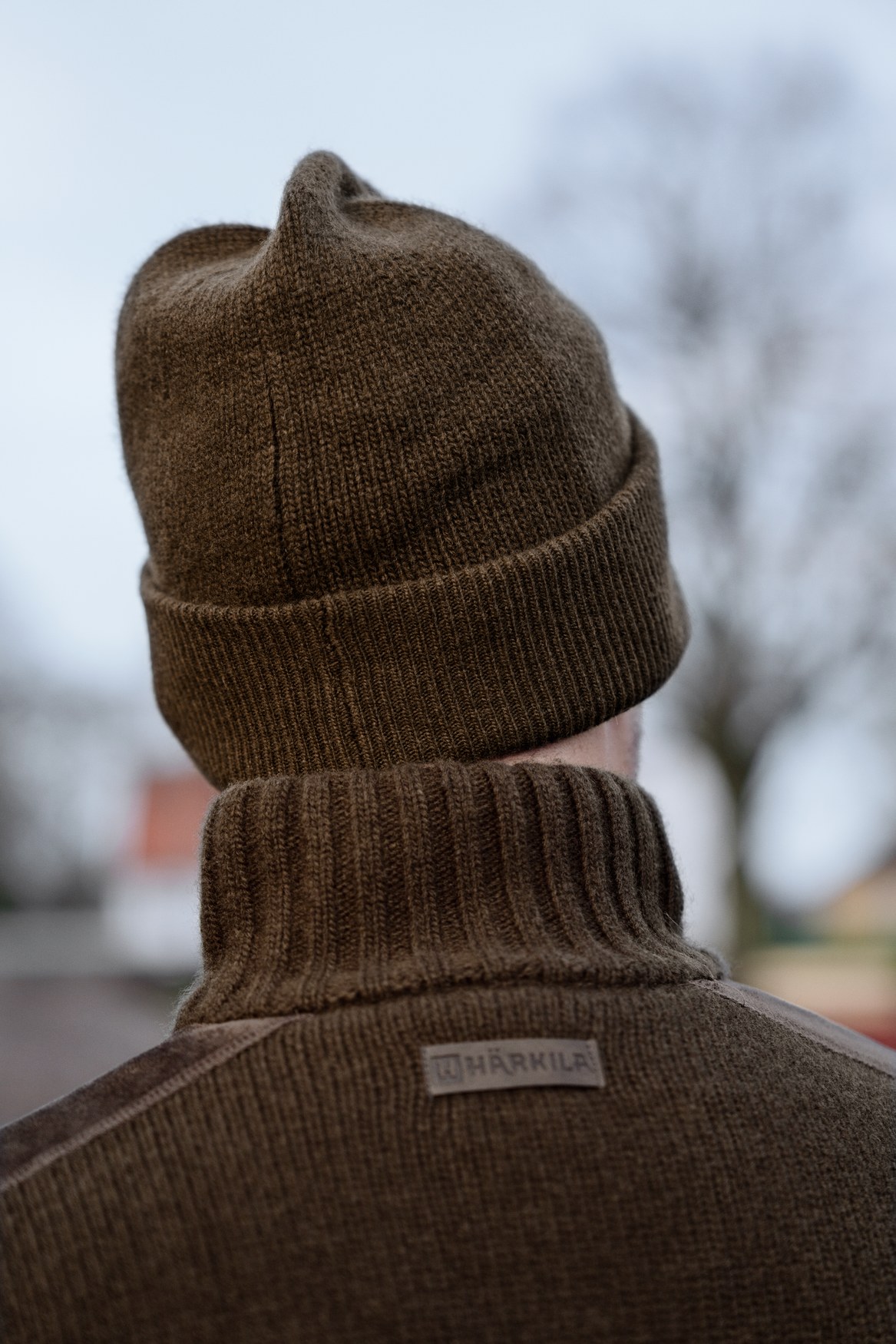 Annaboda WSP strikket hue Willow green