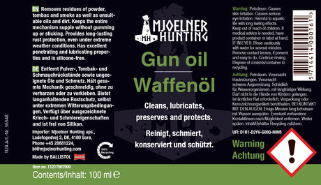 Våbenolie - 100 ml. - Mjoelner hunting