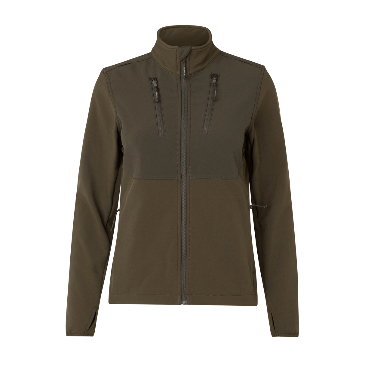 Härkila Scandinavian softshell-jakke W - Willow green/Shadow brown - Härkila