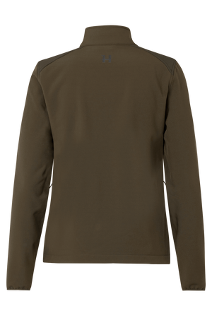 Härkila Scandinavian softshell-jakke W - Willow green/Shadow brown - Härkila