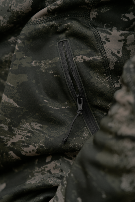 Härkila NOCTYX Camo Full Zip Fleece - AXIS MSP®Black
