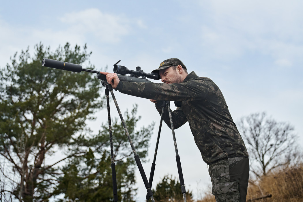 Härkila NOCTYX Camo Full Zip Fleece - AXIS MSP®Black