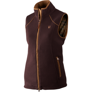 Sandhem Lady fleece vest - Dark port melange - Härkila