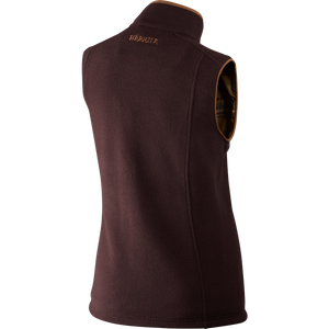 Sandhem Lady fleece vest - Dark port melange - Härkila