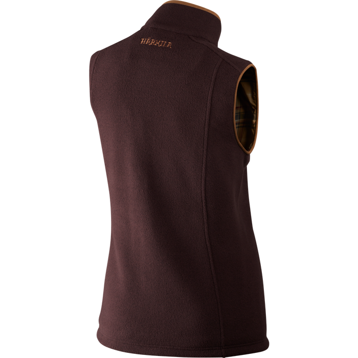 Sandhem Lady fleece vest Dark port melange - Härkila