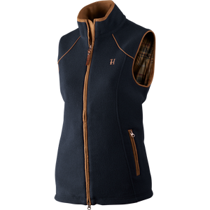 Sandhem Lady fleece vest - Dark navy melange - Härkila