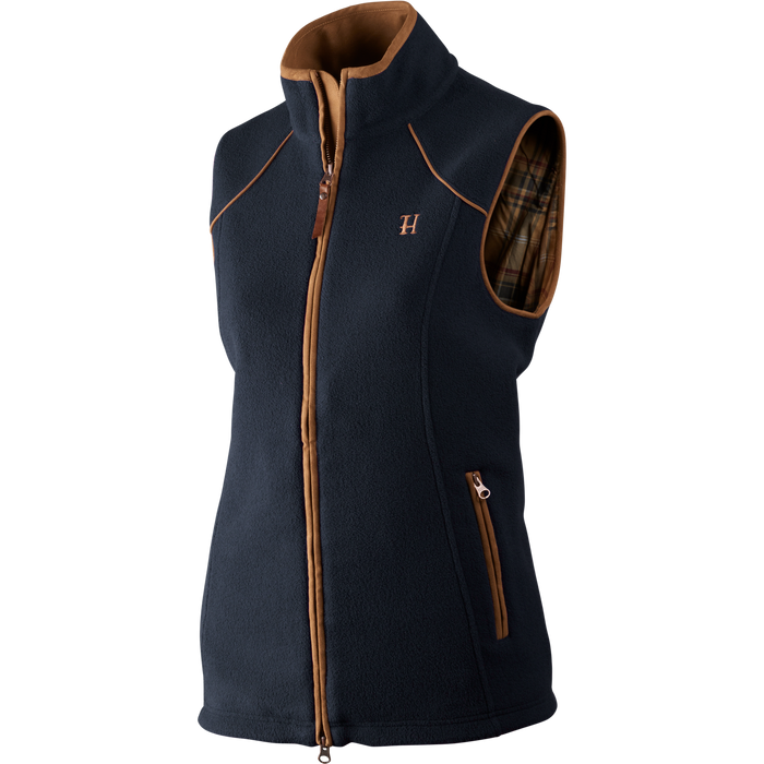 Sandhem Lady fleece vest Dark navy melange - Härkila