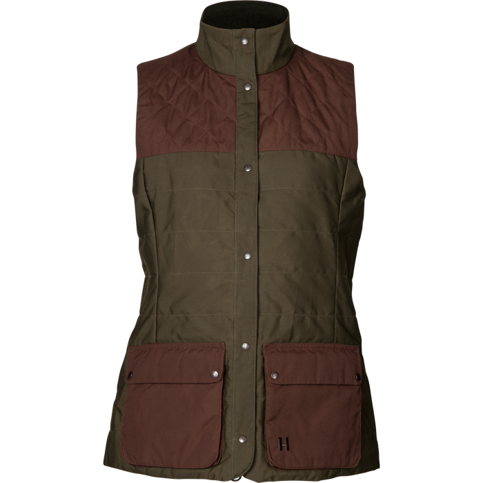 Retrieve vest Women Dark warm olive/Burgundy - Härkila