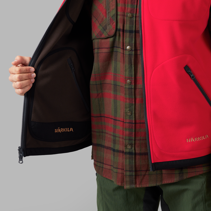 Kamko fleece vest Brown/Red - Härkila