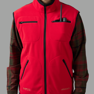Kamko fleece vest Brown/Red - Härkila