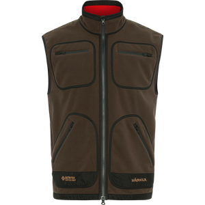 Kamko fleece vest Brown/Red - Härkila