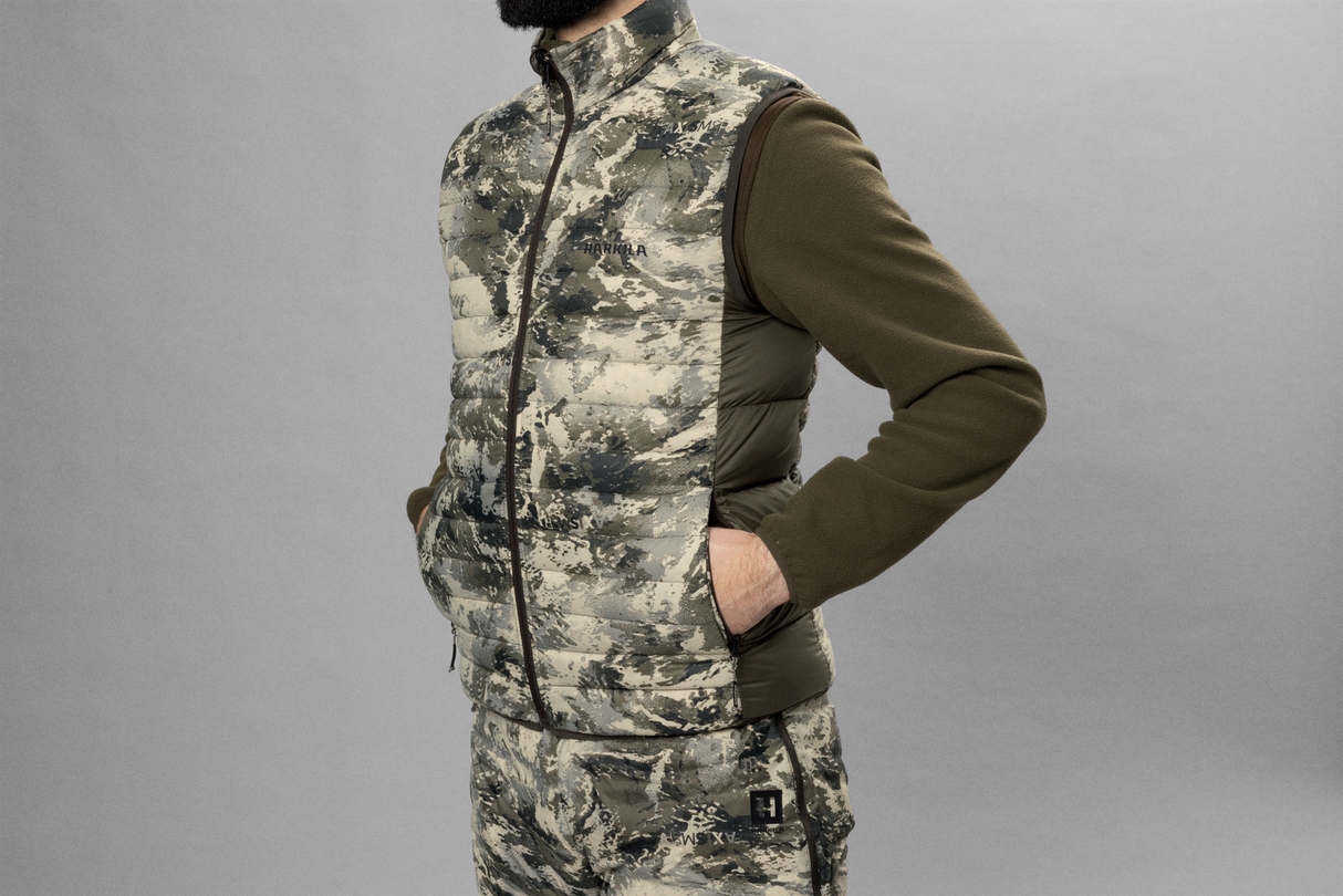 Mountain Hunter Expedition rev. Down waistcoat AXIS MSP®Mountain/Shadow brown - Härkila