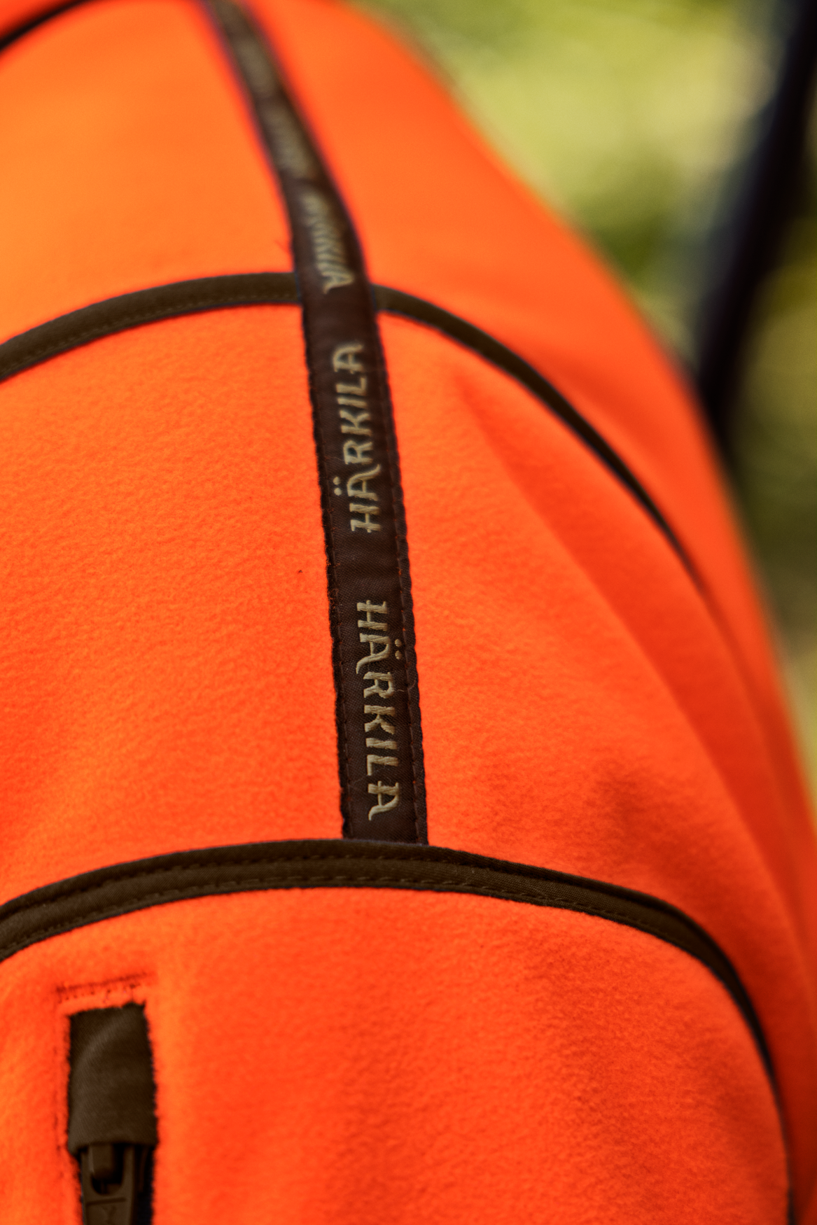 Kamko Blaze rev. fleece - Orange blaze/Willow green - Härkila