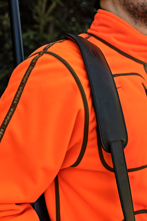 Kamko Blaze rev. fleece - Orange blaze/Willow green - Härkila