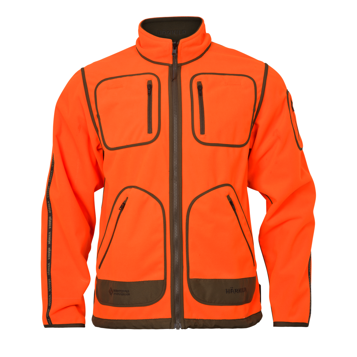 Kamko Blaze rev. fleece - Orange blaze/Willow green - Härkila