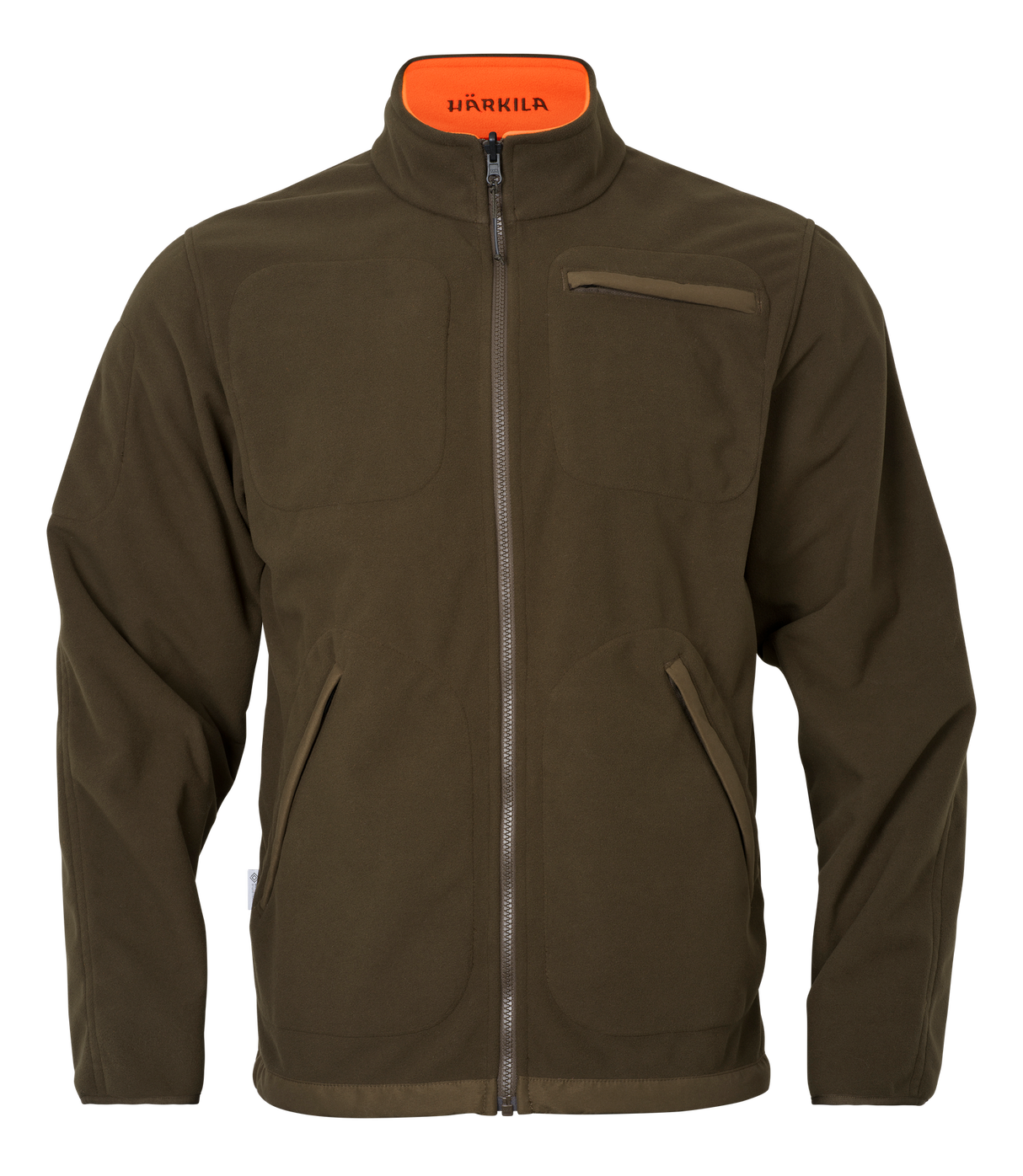 Kamko Blaze rev. fleece - Orange blaze/Willow green - Härkila