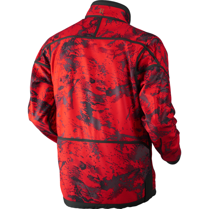 Lynx Reversible fleece jakke Willow green/AXIS MSP®Red Blaze - Härkila