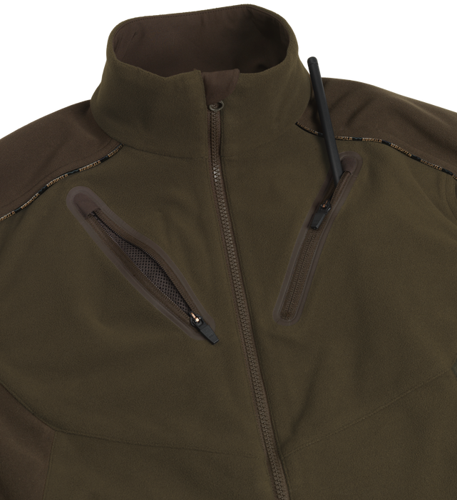 Mountain Hunter fleece jakke Hunting green/Shadow brown - Härkila