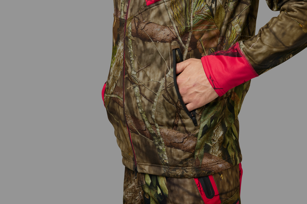 Moose Hunter 2.0 fleece jakke MossyOak®Break-Up Country®/MossyOak®Red - Härkila