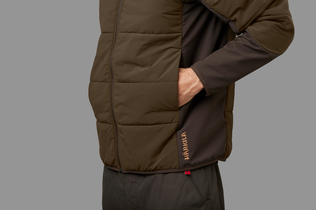 Härkila Insulated midlayer Hunting green/Shadow brown - Härkila