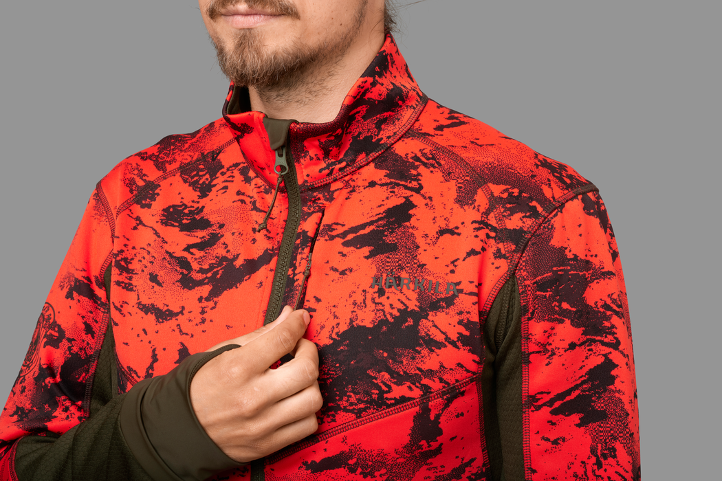 Wildboar Pro camo fleece jakke AXIS MSP®Wildboar orange/Shadow brown - Härkila