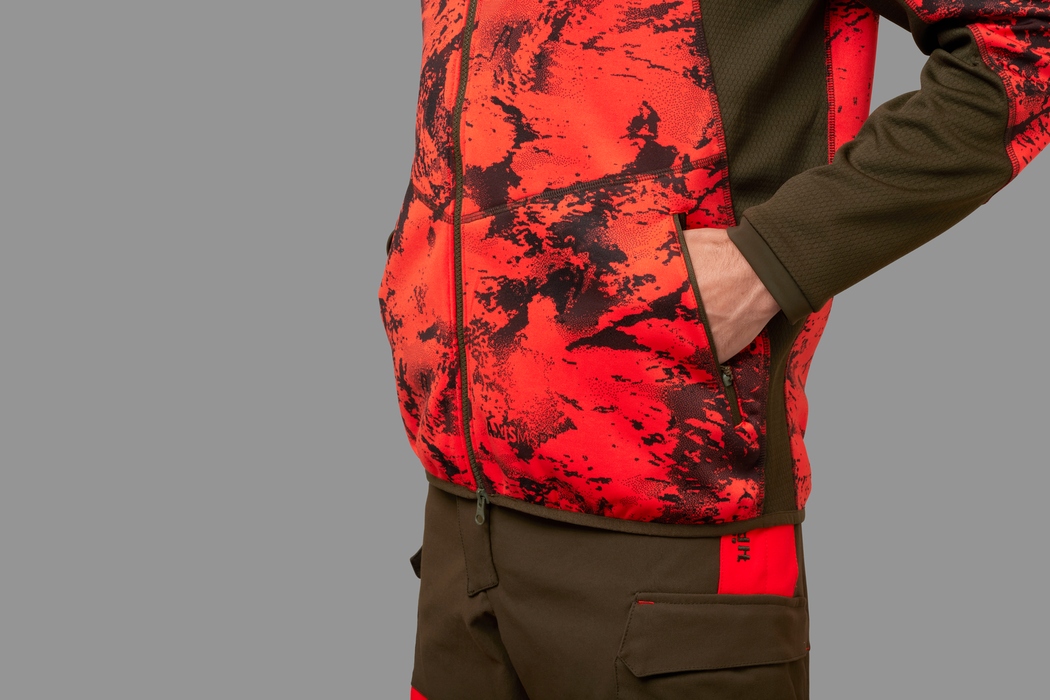 Wildboar Pro camo fleece jakke AXIS MSP®Wildboar orange/Shadow brown - Härkila