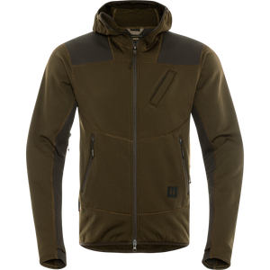 Deer Stalker - fleece hoodie Willow green/Shadow brown - Härkila