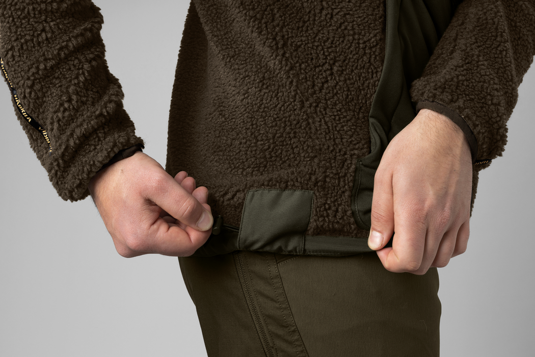 Rurik teddy fleece Shadow grey/Willow green - Härkila