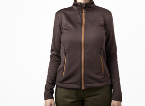 Emily fleece Women - Dark brown - Seeland