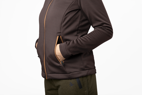 Emily fleece Women - Dark brown - Seeland