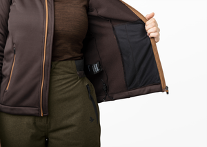 Emily fleece Women - Dark brown - Seeland