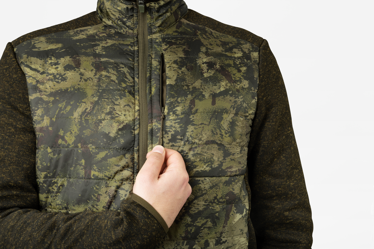 Theo Hybrid jakke - Camo Pine green/InVis green - Seeland