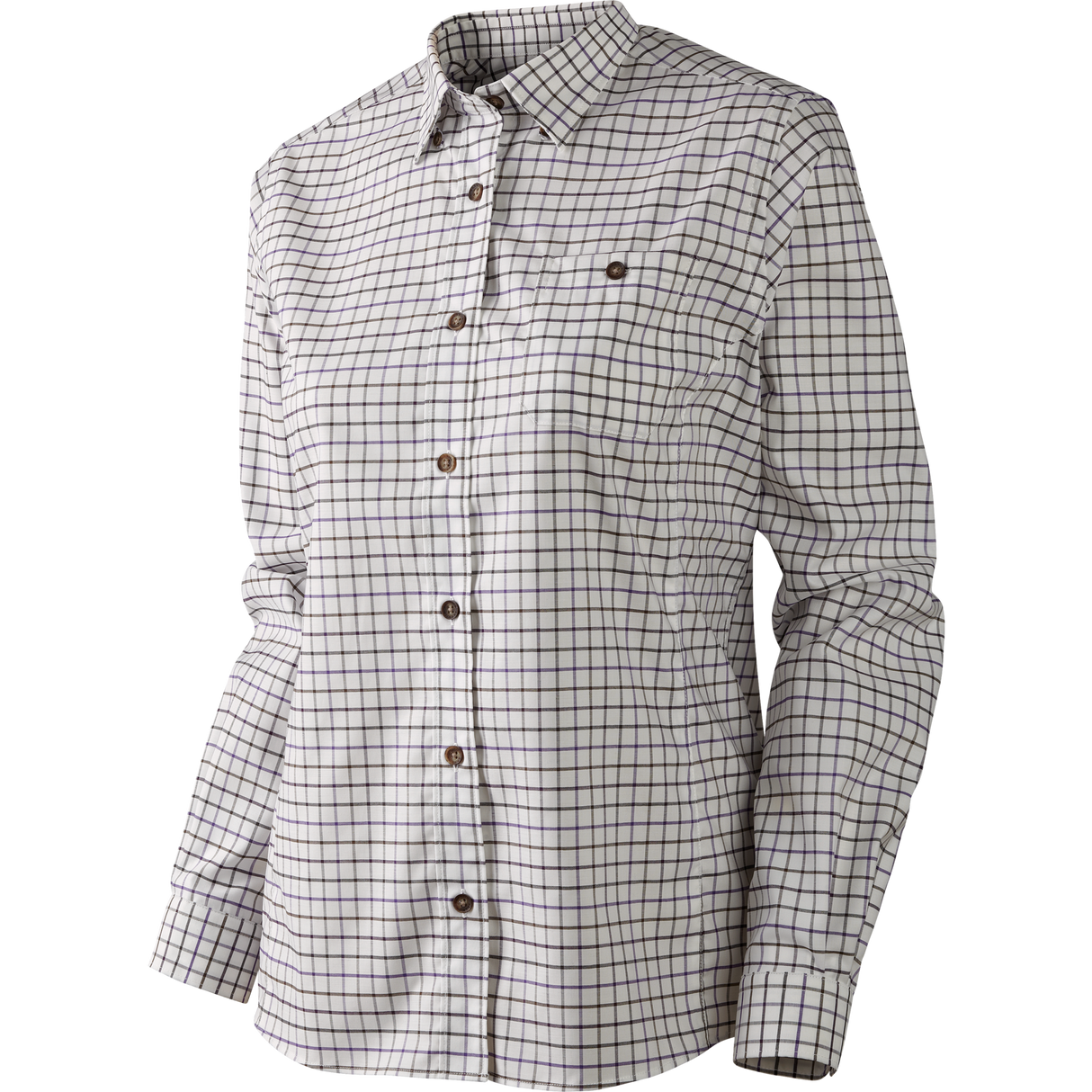 Lancaster Lady L/S skjorte - Blackberry check - Härkila