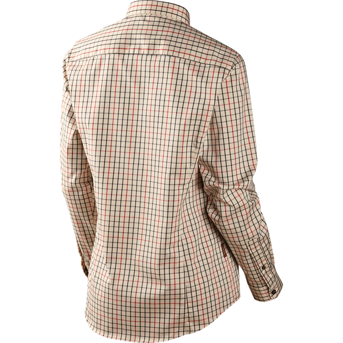 Lancaster Lady L/S skjorte Red check - Härkila