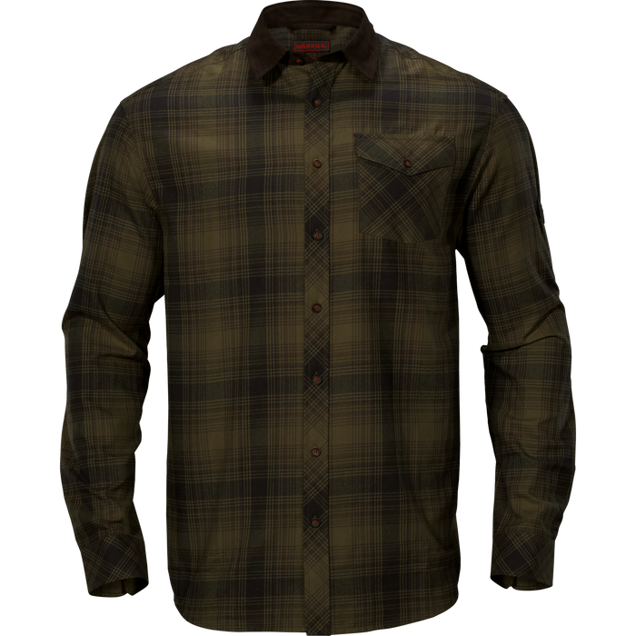 Driven Hunt flannel skjorte Olive green check - Härkila