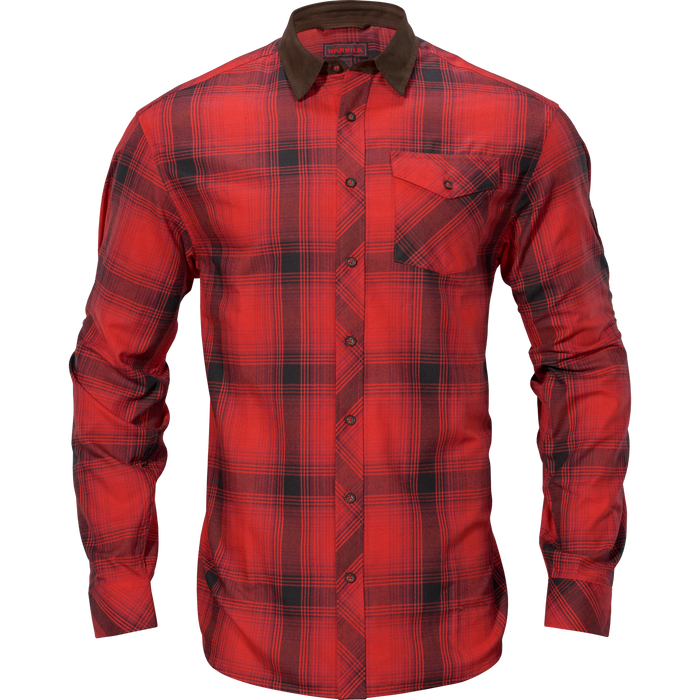 Driven Hunt flannel skjorte Red/Black check - Härkila