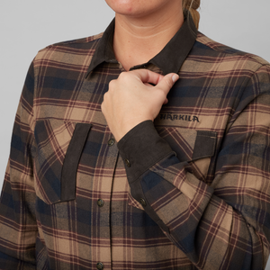 Aivak L/S skjorte - Women Burgundy - Härkila