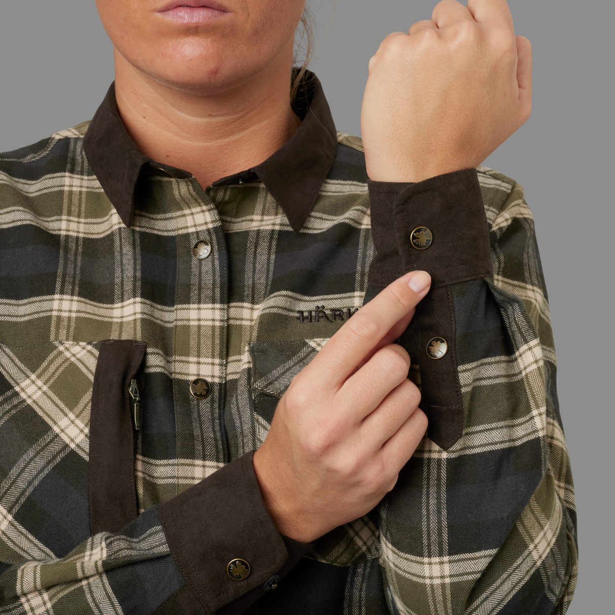 Aivak L/S skjorte - Women Olive - Härkila